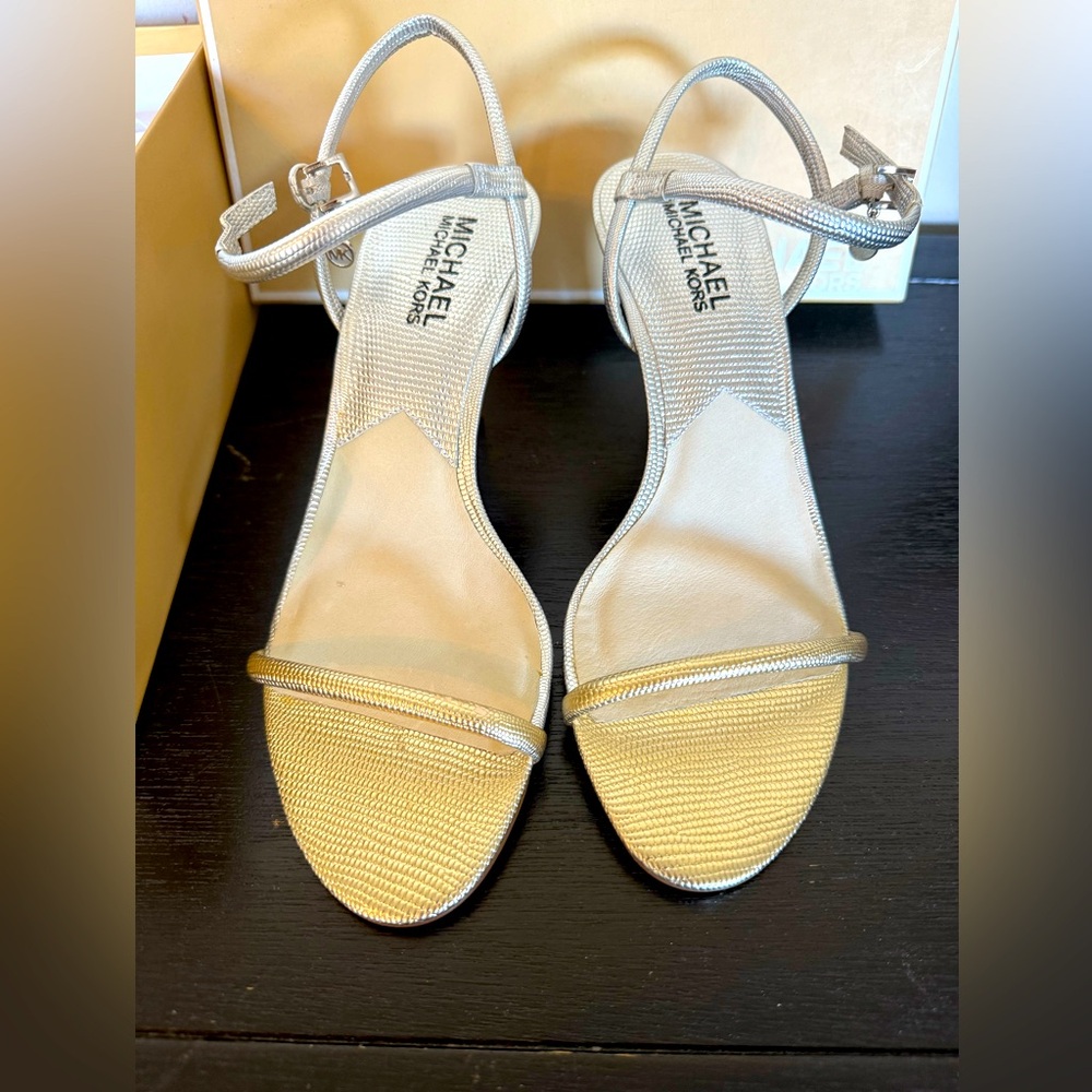 Michale Kors Carlene Sandal Gold/Silver